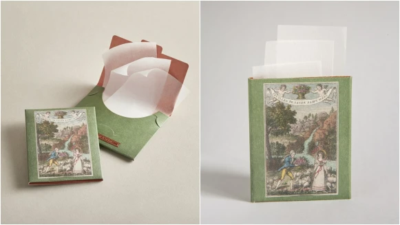 薄薄一片居然是紙做的肥皂！Buly 1803推出拜爾坎橙花、蘇格蘭苔香、大馬士革玫瑰3款「紙肥皂」