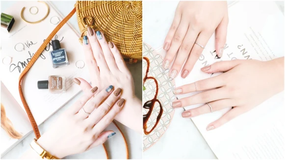 把美味的奶油白、奶茶裸、太妃糖蘋果擦在指尖上 butter LONDON推出輕裸光感訂製組，還有全新夾心凝膠美甲服務