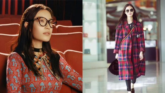 俏皮款星星圖騰與雙G logo來了！GUCCI秋冬太陽眼鏡找來倪妮親示範