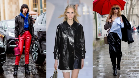 揮別沈悶色澤，今秋就讓亮眼漆皮穿出強烈氣勢！