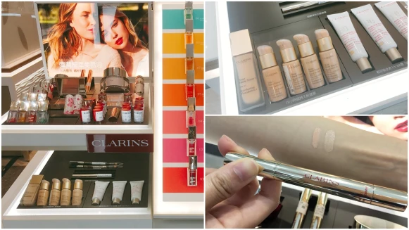 「蘋果光筆、熱賣粉底液、唇油」這裡都有，全台唯一販賣克蘭詩彩妝的專櫃就在新光A11