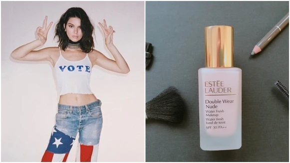 跟Kendall Jenner一起水感微霧光澤肌上身，打造隨身煥發的清透光采