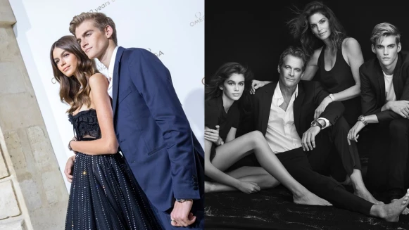 歐米茄Omega最新形象大使，由星二代凱亞蓋柏Kaia Gerber與普雷斯利蓋柏Presley Gerber出任！