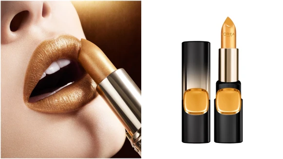 注入99%高純度黃金微粒！日妞、韓妞搶著入手的巴黎萊雅「24K金屬星燦唇膏」11月要來台了