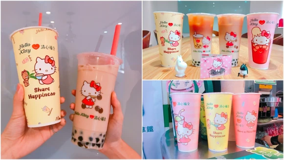 這杯隱藏版一定要點！國民飲料店「清心福全」跟Hello Kitty聯名推出超萌的新杯裝
