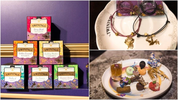 附贈彩蝶、鵲鳥吊飾的手鍊太可愛！TWININGS英國唐寧茶推出2017冬季鉑金限定款包裝