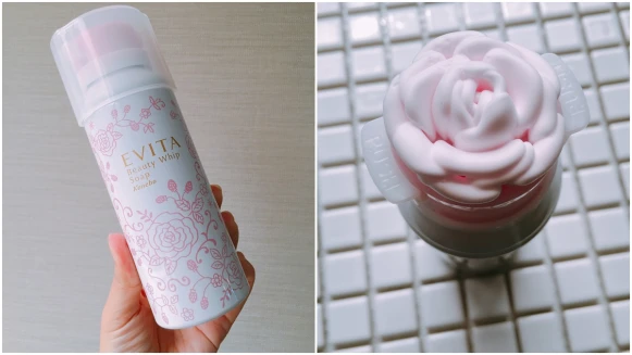 一整朵玫瑰花泡沫變成粉紅色了！Evita玫瑰泡沫潔顏慕斯推粉紅限定版，每次洗臉都好療癒