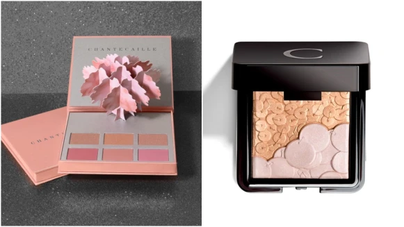 溫暖玫瑰金閃耀金屬光、夢幻鑽石粉讓妝容更明亮!香緹卡聖誕彩妝中「小禮服修容妍彩盤」絕美到不忍心下手用