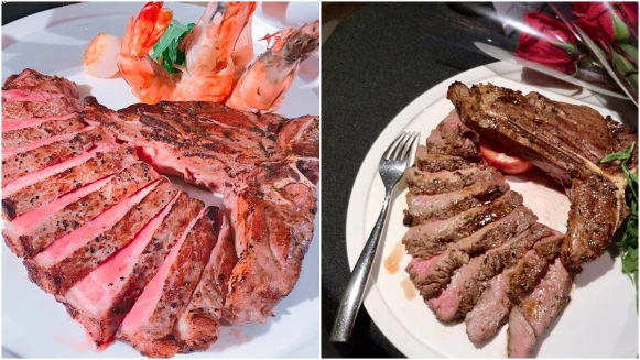 金馬54|一個人怎麼可能吃的完！這道「濕式熟成穀飼紅屋牛排」一入口就感受肉質鮮嫩多汁，再搭上氣泡水根本就絕配阿