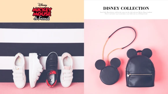 每個細節都可愛！Grace gift最新迪士尼聯名系列小白鞋、米奇鍊包開箱