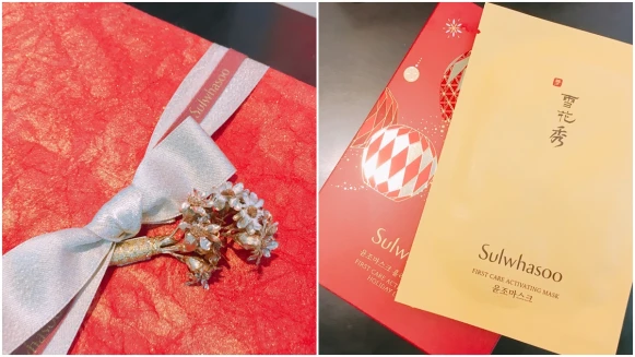 呼叫面膜控！潤燥面膜竟然有大容量禮盒組。雪花秀把韓國旗艦店的限定禮盒與包裝服務搬到台灣