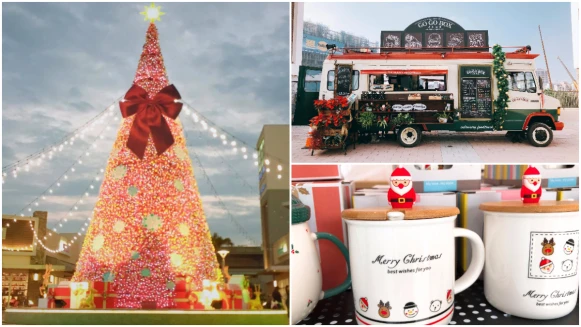 會飄雪的15米高夢幻聖誕樹、超可愛耶誕餐車！GLORIA OUTLETS華泰名品城聖誕村網羅20多家人氣市集