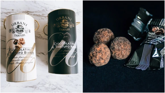 一入口超香濃的松露味衝上鼻尖！由松露教父製作的URBANI TARTUFI松露巧克力真的超驚人