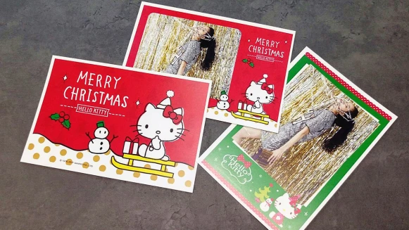 Kitty控你們的卡片來囉！ibon全新三麗鷗聖誕圖框 五大超萌明星齊開趴
