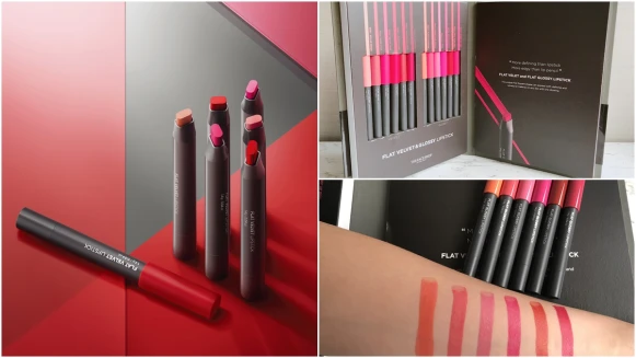 「四角型設計塗抹唇線跟內側更輕鬆，一次擁有光澤、霧面2種選擇」THE FACE SHOP四角美唇筆是近期韓國最火紅的小物