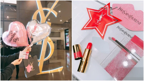 告白氣球+刮刮樂卡片，要傳情趁現在！YSL情人節限定快閃活動登場