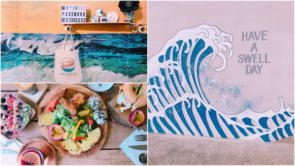 衝浪板佔據店內的每個角落！開在捷運大安站附近的「SWELL CO. CAFE」絕對要點手沖咖啡、巴西莓碗、酪梨燻培根貝果
