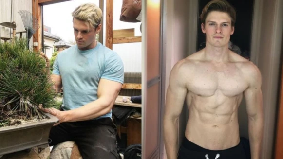  極致花草系鮮肉男，瑞典籍日本園藝師「村雨辰剛」，那個身材太不合理了~