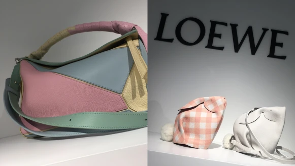 粉紅色的超萌兔兔迷你包讓人融化！LOEWE 2018春夏配件特輯