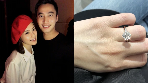 姐弟戀修成正果!阿嬌宣布與「醫界王陽明」閃婚,甜蜜曬婚戒:「謝謝你的愛,下一站幸福!」