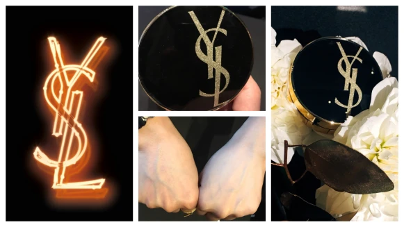 就是狂！超閃放大限量版LOGO設計 YSL恆久完美氣墊粉餅完全想收啊！