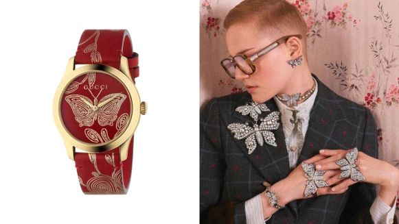 戴上全新「Gucci古馳花園」設計配飾，一同綻放春天氣息！