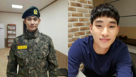 確認你很好就太棒啦!金秀賢從軍近照流出,歐巴越來越有男人味了~