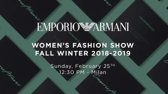 【Live】線上看！Emporio Armani 2018秋冬大秀，將在2/25晚上7點半登場