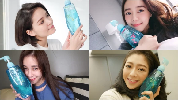 完美妝感就從選對洗髮露開始!網紅們與「鑽石小藍瓶」的養髮秘招大公開