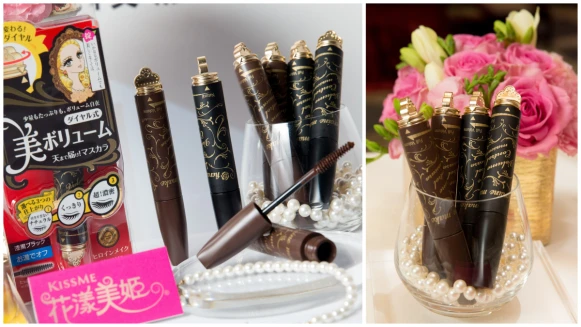 一支擁有捲翹、纖長、濃密！開架睫毛膏之王KISSME花漾美姬全新力作「三段式轉頭」睫毛膏