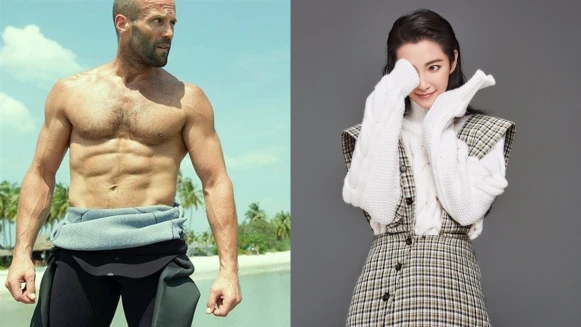 再闖好萊塢！李冰冰搭檔最Man光頭型男傑森史塔森，主演動作驚悚新片《巨齒鯊The Meg》