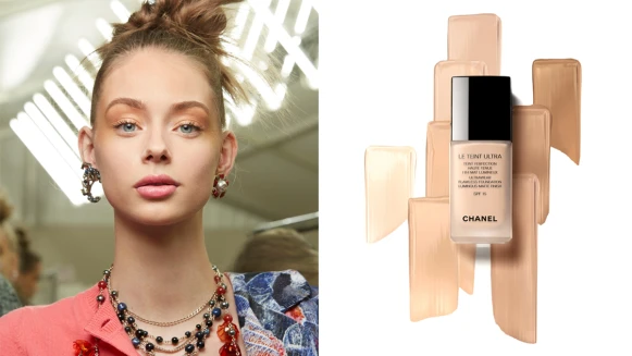 香奈兒巴黎時裝周2018年秋冬高級時裝後台底妝原來就是用這一瓶！ 香奈兒雪紡輕紗完美持久粉底