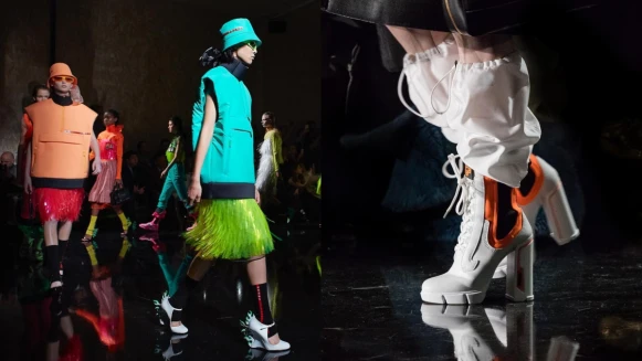 【米蘭時裝週】Prada 2018秋冬大秀，螢光女孩的冒險基地