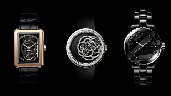 黑色機芯的Boy.Friend、黑色陶瓷鍊帶的Code Coco、黑瑪瑙錶盤的鏤空山茶花系列...Chanel香奈兒2018年新錶有點帥！ 