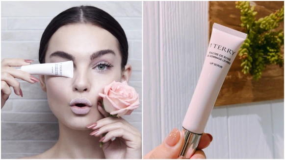 是甜甜的糖霜玫瑰味道！BY TERRY經典玫瑰潤澤唇部去角質，甜美到忍不住讓人想多舔一口