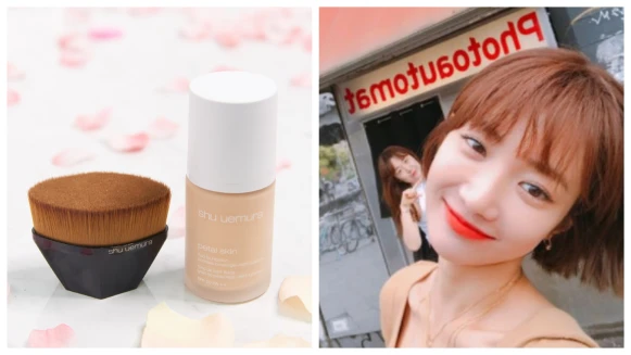 「底妝神CP」就是這麼威！編輯實測挑戰，閉眼瞬間畫出細緻不卡粉的粉嫩”花瓣肌” 