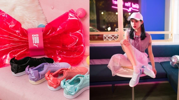 全台限量只有100組！PUMA SUEDE BOW把鞋盒變成超夢幻蝴蝶結包包