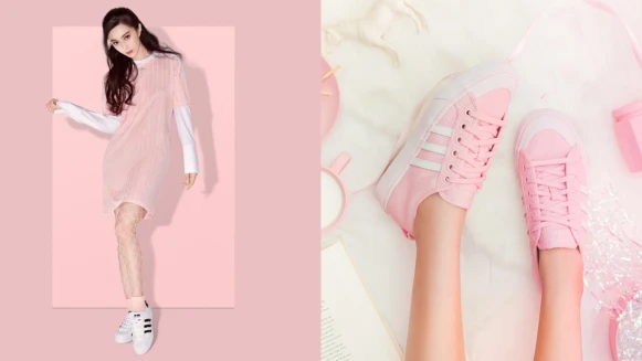 粉紅控又要被燒到！范冰冰、楊冪身上的adidas Originals夏日清新配色新款，全部想打包
