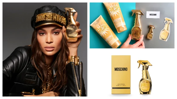 閃著嘻哈性感金光!Moschino清潔劑香水推出金色版
