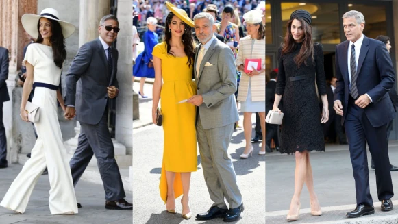 Amal Clooney的教科書級穿搭！喬治克隆尼夫婦的時髦優雅穿搭哲學