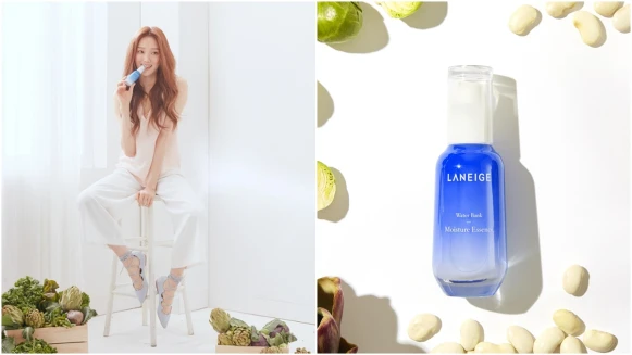 升級版的保濕精華讓李聖經趕拍新戲也維持超美膚況！LANEIGE全面進化水酷肌因保濕系列，再推出全新水酷肌因保濕SOS精華筆