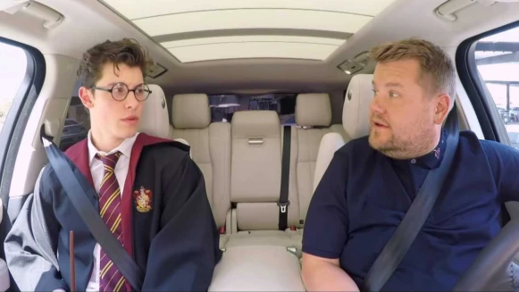 不愧是全民男友！小鮮肉尚恩曼德斯Shawn Mendes登上「行動卡拉OK」，巧扮哈利波特根本太萌太可愛