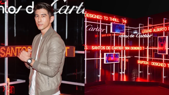 修杰楷：Santos de Cartier是很有個性、有故事的錶，戴它的女生讓人感覺是有內涵的，也會讓人更想了解他。