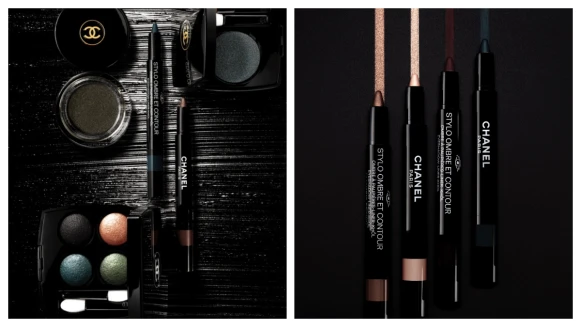 是神祕夜晚的迷離眼妝 #306宇宙四色眼影 霧面深黑交織著孔雀藍色 帶出幻美無比的暈光 這一定要收的呀！