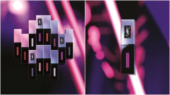 一抹雙唇根本就像流星雨般美哭！YSL獨創飽滿霓光粒子包覆嘴唇，推出全新8色奢華緞面霓光唇釉