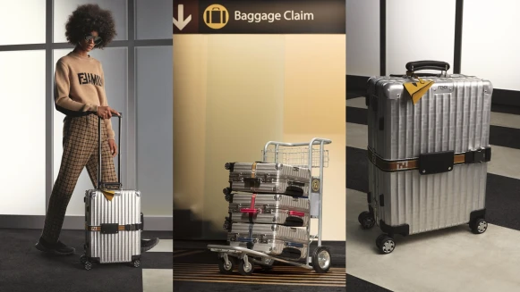 皮革紙飛機吊牌太可愛！夢幻雙品牌聯名FENDI x RIMOWA行李箱第二彈