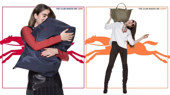 多了刺繡標誌更添俏皮學院風！Longchamp全新推出的Le Pliage Club系列包款