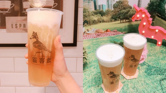 奶泡不小心沾到嘴唇都讓人想親！雀客旅館推出全新奶蓋系列飲品