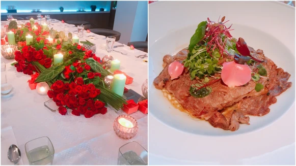 【情人節餐廳選】一顆顆米粒吸飽牛骨高湯加上炙燒牛肉香氣超逼人！采采食茶推出七夕情人節套餐，必點這道招牌「炙燒牛肉竹筍松露燉飯」