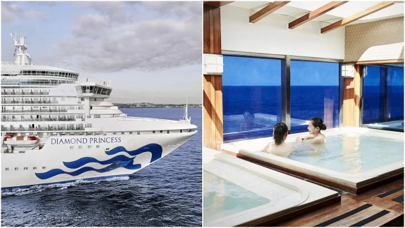 全球最大的海上日式浴場一邊泡湯一邊看無敵海景！鑽石公主號2018年末啟航，3大登船亮點搶先看
